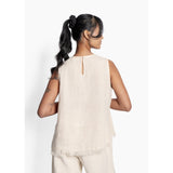 HÉST AS LILA Linen Top Woven Blouse/Top/Shirt 6503 Summer Sand