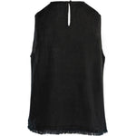 HÉST AS LILA Linen Top Woven Blouse/Top/Shirt 9000 Jet Black