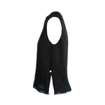 HÉST AS LILA Linen Top Woven Blouse/Top/Shirt 9000 Jet Black