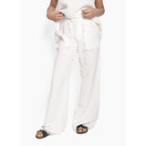 HÉST AS LILA Linen Trousers Woven Pants/Shorts 0003 White Alyssum