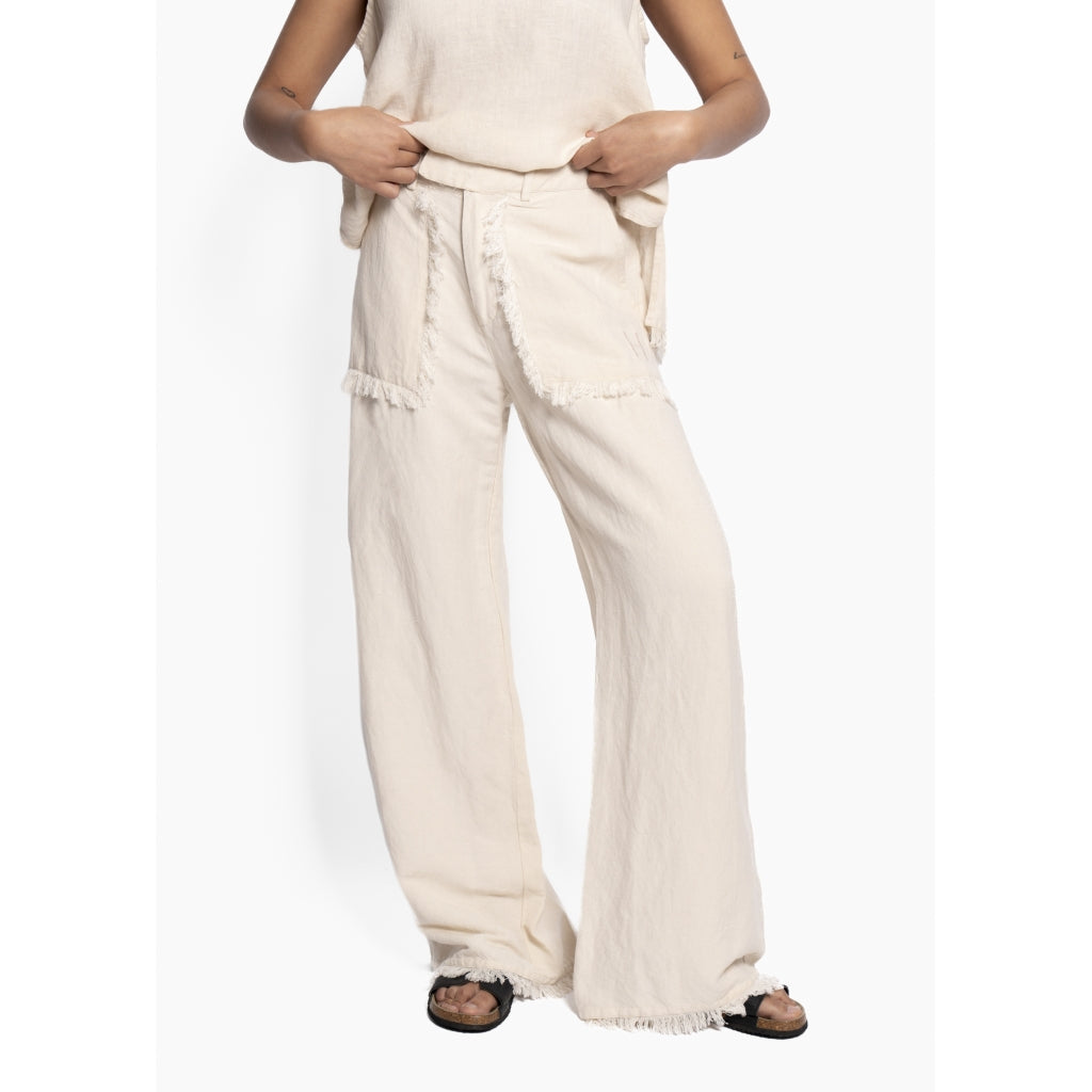 HÉST AS LILA Linen Trousers Woven Pants/Shorts 6503 Summer Sand