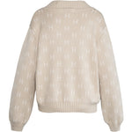 HÉST AS LINDA V-neck Sweater Heavy Knitwear Tops 6500 Beige