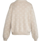 HÉST AS LINDA V-neck Sweater Heavy Knitwear Tops 6500 Beige