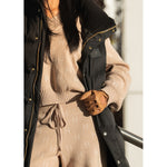 HÉST AS LINDA V-neck Sweater Heavy Knitwear Tops 6500 Beige