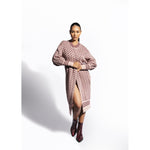 HÉST AS LOGO Long Cardigan Heavy Knitwear Tops 2504 Rose Smoke