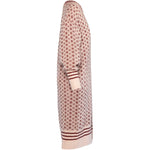 HÉST AS LOGO Long Cardigan Heavy Knitwear Tops 2504 Rose Smoke