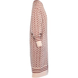 HÉST AS LOGO Long Cardigan Heavy Knitwear Tops 2504 Rose Smoke