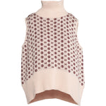HÉST AS LOGO Vest Heavy Knitwear Tops 2504 Rose Smoke