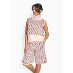 HÉST AS LOGO Vest Heavy Knitwear Tops 2504 Rose Smoke