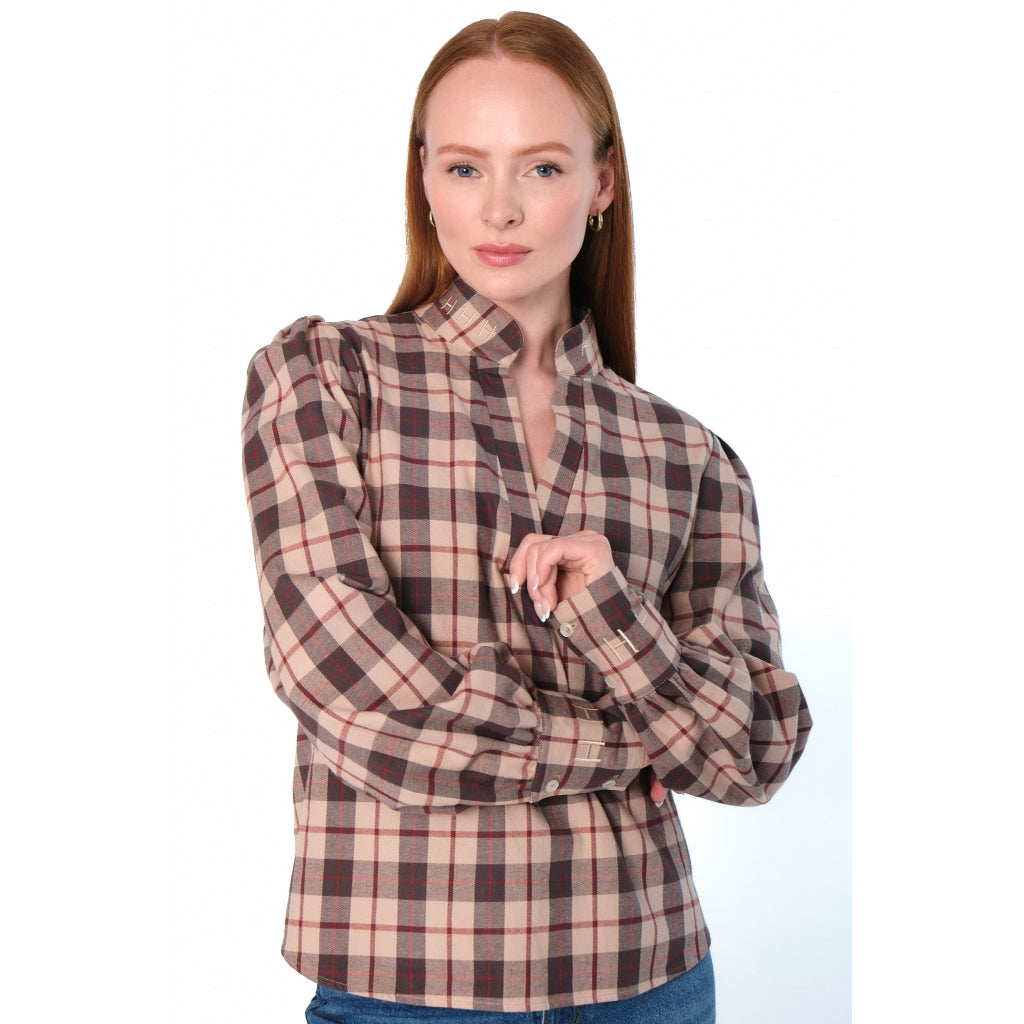 HÉST AS LORI Blouse Woven Blouse/Top/Shirt 9600 Red Check