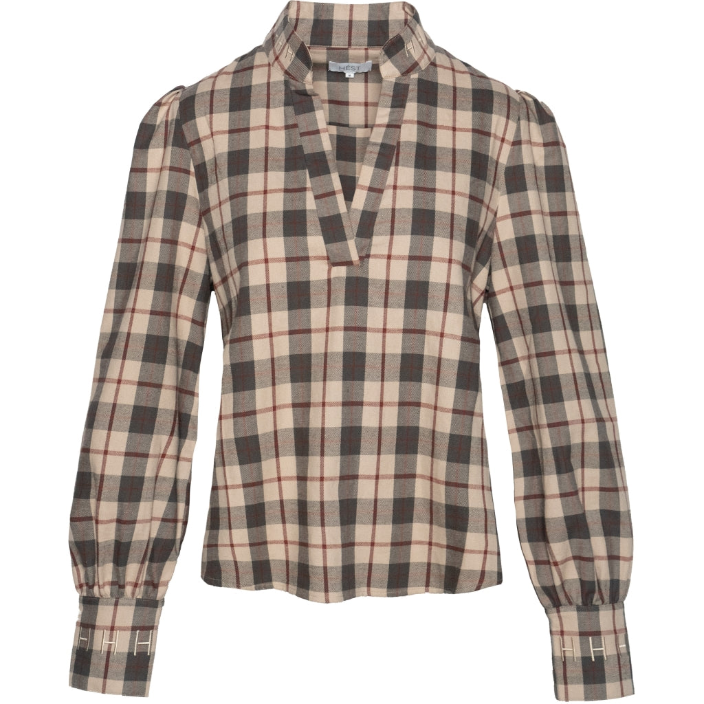 HÉST AS LORI Blouse Woven Blouse/Top/Shirt 9600 Red Check