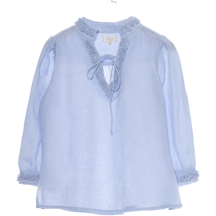 HÉST AS Linen blouse Woven Blouse/Top/Shirt 277 Light Blue