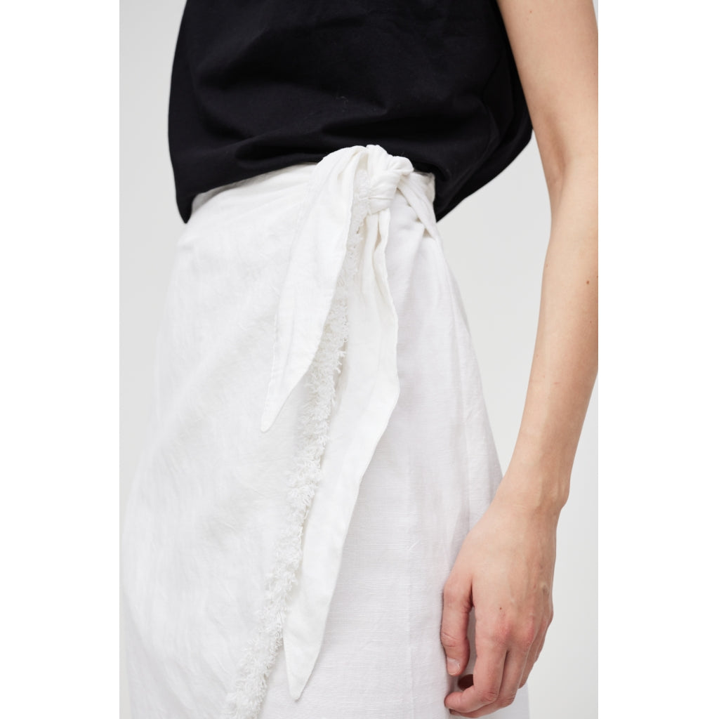HÉST AS Linen wrap skirt Woven Skirt/Dress 000 White