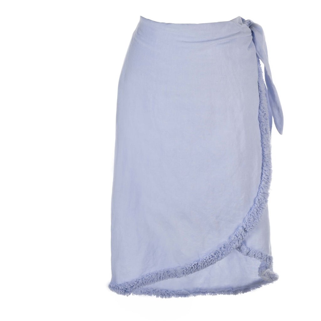 HÉST AS Linen wrap skirt Woven Skirt/Dress 277 Light Blue