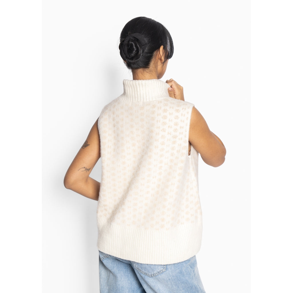 HÉST AS Logo Vest Heavy Knitwear Tops 0001 Offwhite