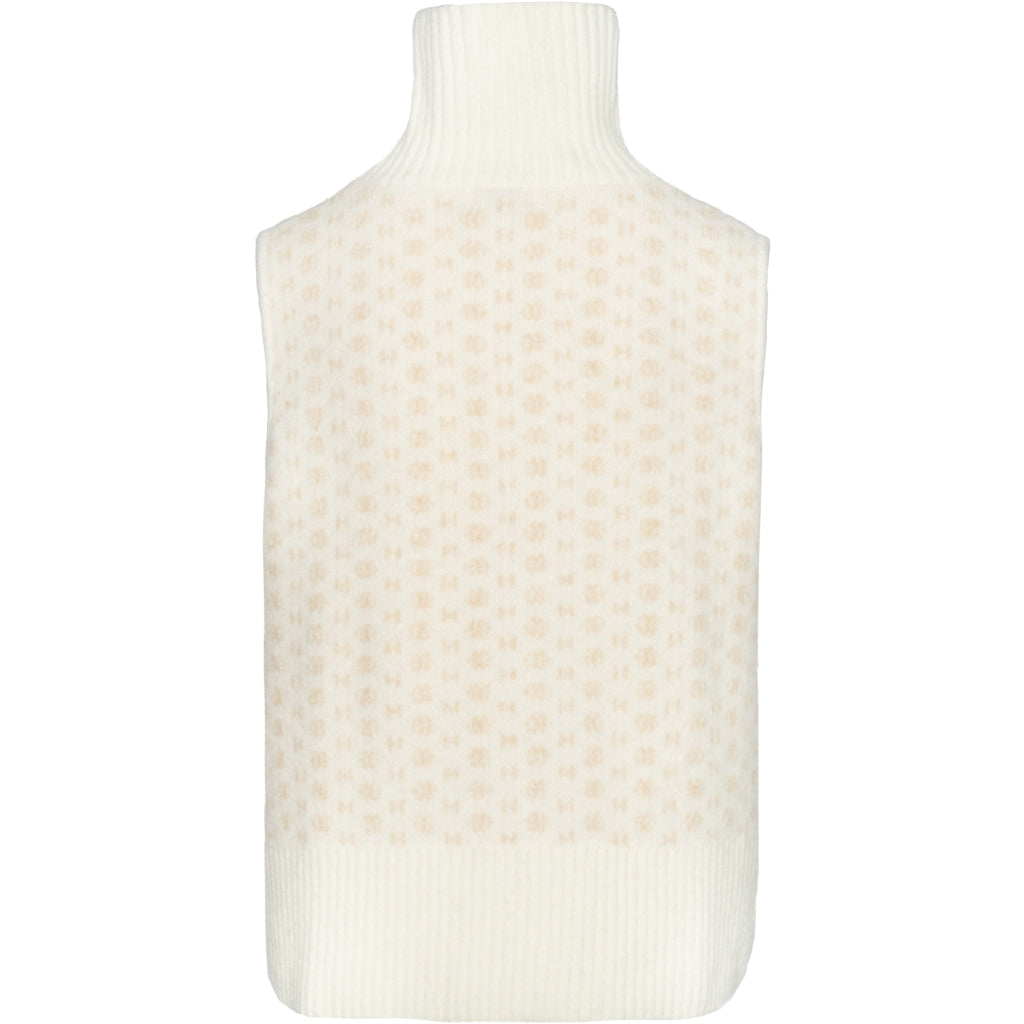 HÉST AS Logo Vest Heavy Knitwear Tops 0001 Offwhite