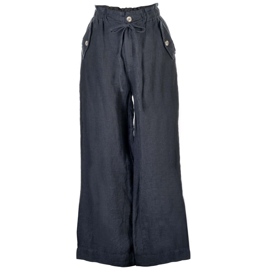 HÉST AS Lumi linen pants Woven Pants/Shorts 999 Black