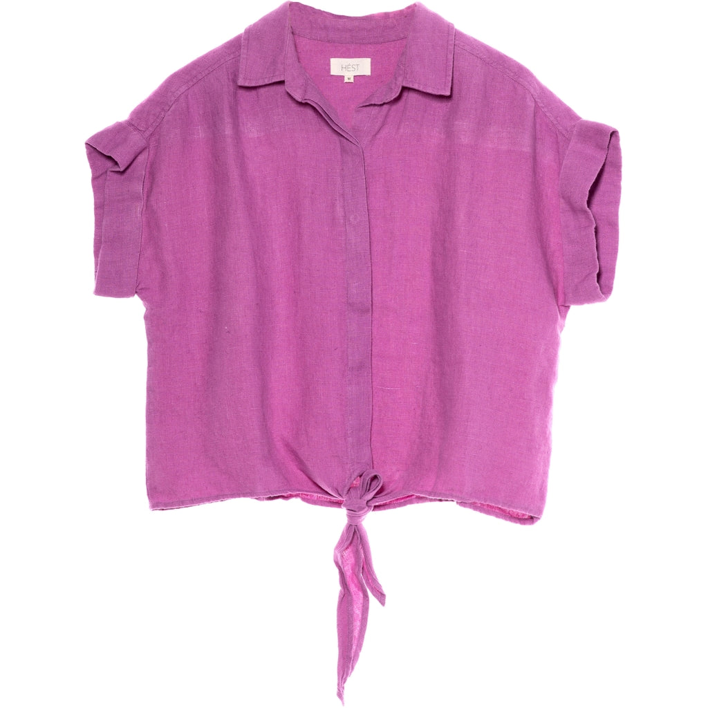 HÉST AS Lumi linen shirt Woven Blouse/Top/Shirt 219 Radiant Orchid