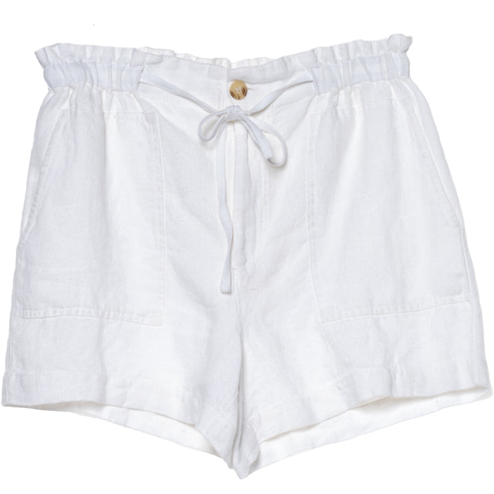 HÉST AS Lumi linen shorts Woven Pants/Shorts 000 White