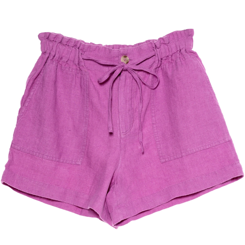HÉST AS Lumi linen shorts Woven Pants/Shorts 219 Radiant Orchid