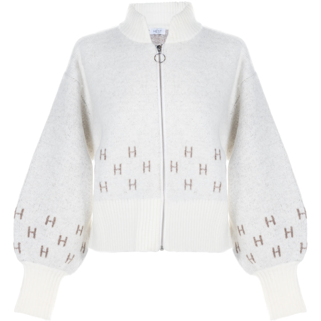 HÉST AS MÄRTHA Jacket Short Heavy Knitwear Tops 0001 Offwhite