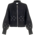 HÉST AS MÄRTHA Jacket Short Heavy Knitwear Tops 9000 Jet Black
