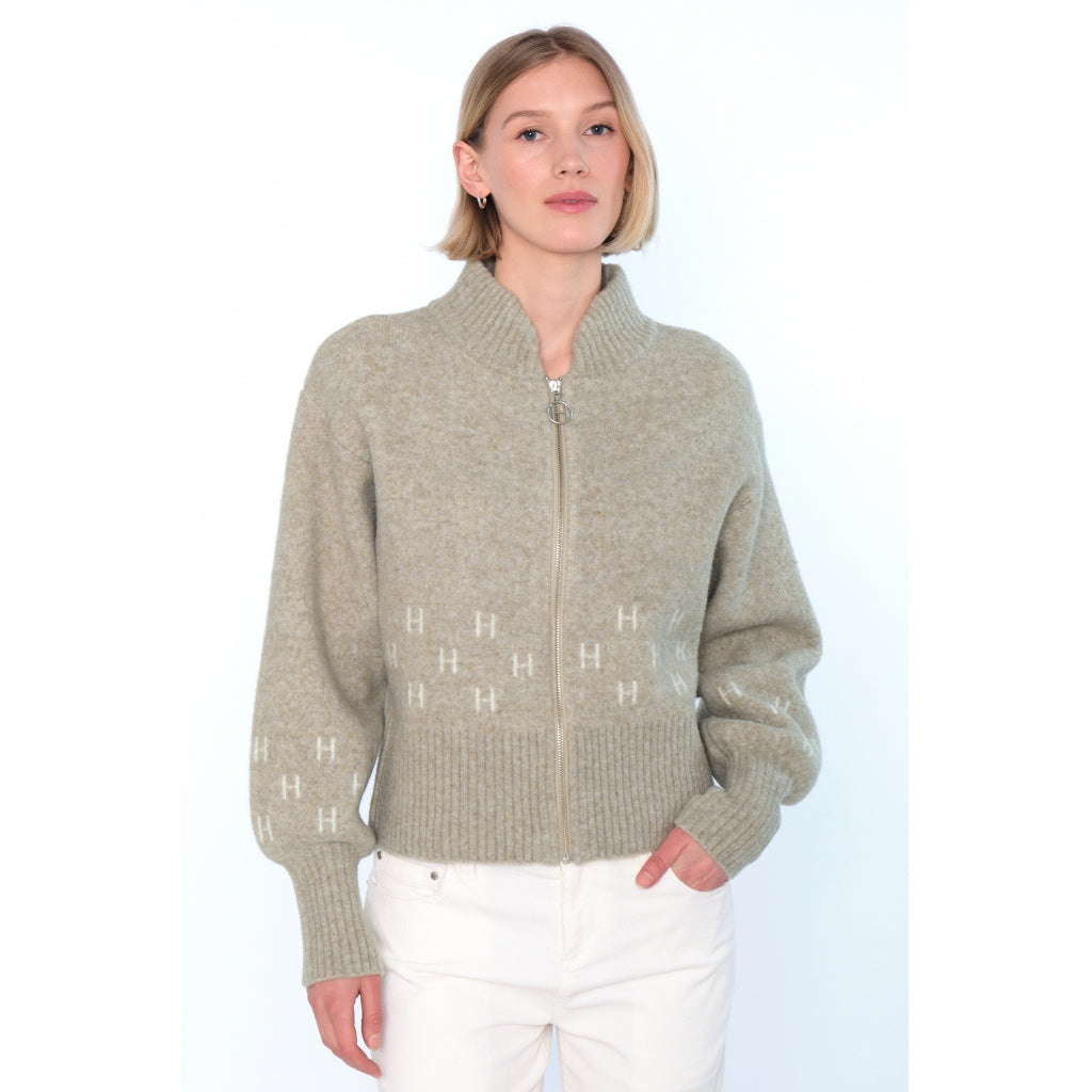 HÉST AS MÄRTHA Short Jacket Heavy Knitwear Tops 3001 Eucalyptus