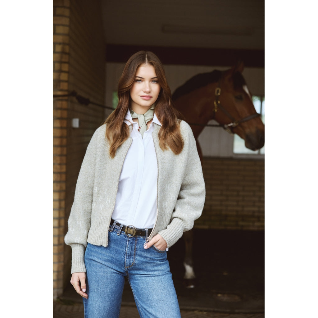 HÉST AS MÄRTHA Short Jacket Heavy Knitwear Tops 3001 Eucalyptus