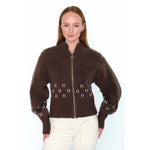 HÉST AS MÄRTHA Short Jacket Heavy Knitwear Tops 6002 Dark Earth
