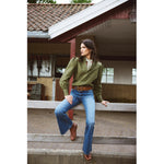 HÉST AS MIE Blouse Woven Blouse/Top/Shirt 3000 Winter Moss