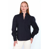 HÉST AS MIE Blouse Woven Blouse/Top/Shirt 4002 Navy Blazer