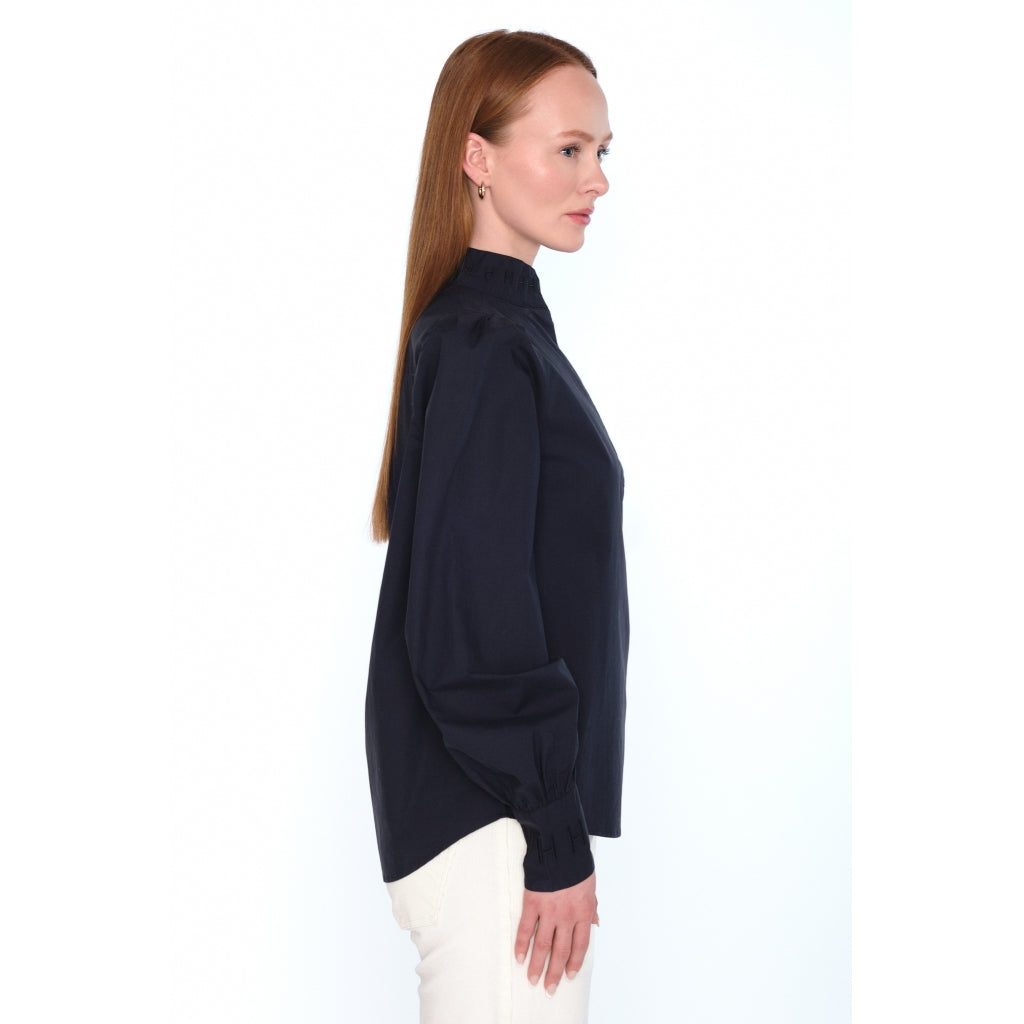 HÉST AS MIE Blouse Woven Blouse/Top/Shirt 4002 Navy Blazer