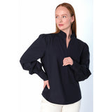HÉST AS MIE Blouse Woven Blouse/Top/Shirt 4002 Navy Blazer