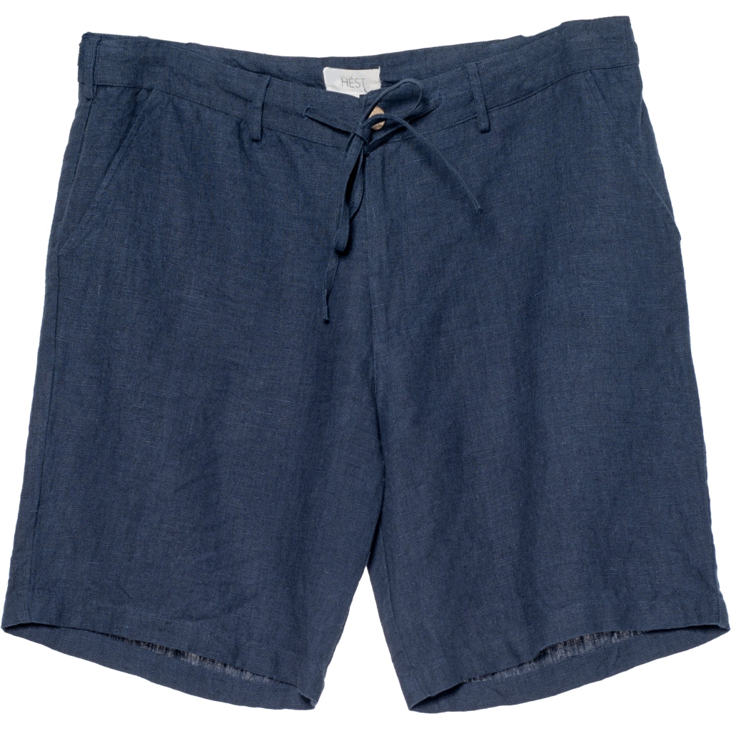 Hést Men Mark linen shorts Woven Pants/Shorts 289 Navy