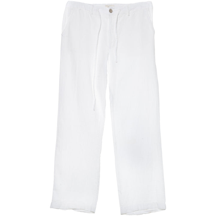 Hést Men Mark linens pants Woven Pants/Shorts 000 White