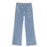 HÉST AS Megan Wide Leg Printed Jeans Woven Pants/Shorts 281 Blue