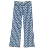 HÉST AS Megan Wide Leg Printed Jeans Woven Pants/Shorts 281 Blue