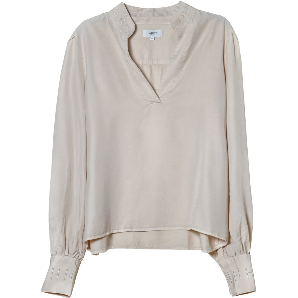 HÉST AS Mia Shirt Blouse Woven Blouse/Top/Shirt 466 Beige