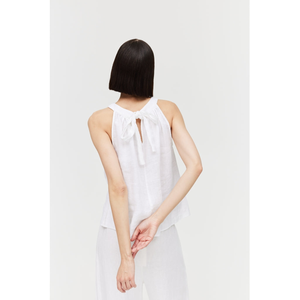 HÉST AS Milli Linen top Woven Blouse/Top/Shirt 000 White