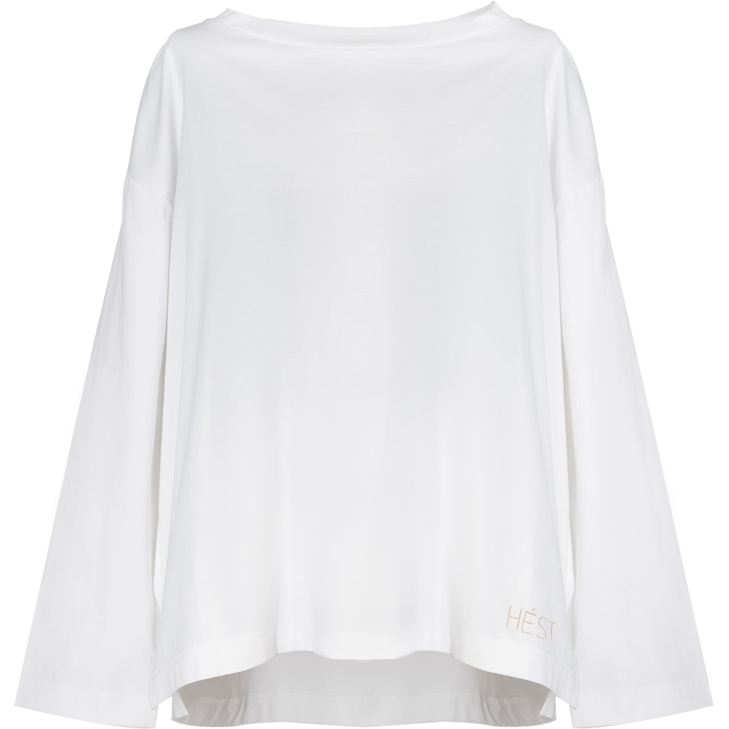 HÉST AS NELLIE Longsleeve Jersey T-shirt/Tops 0000 Optical White