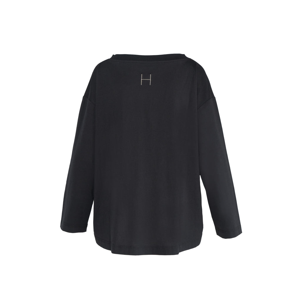 HÉST AS NELLIE Longsleeve Jersey T-shirt/Tops 9000 Jet Black