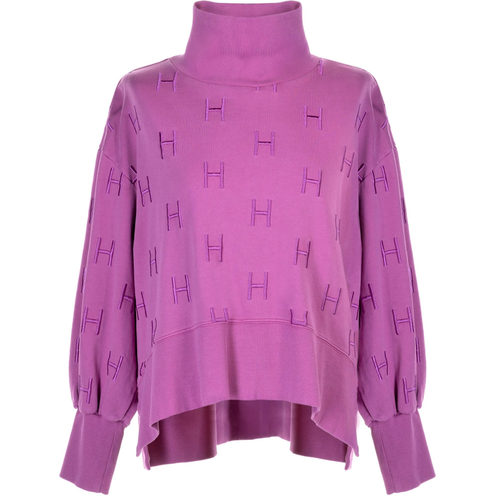 HÉST AS Nellie collage sweater Sweat Tops 219 Radiant Orchid