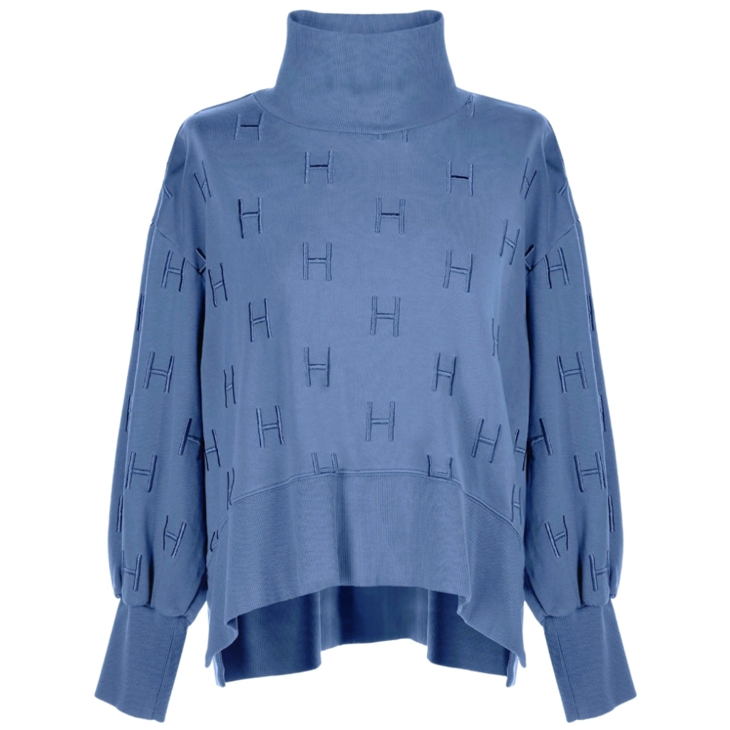 HÉST AS Nellie college sweater Sweat Tops 280 Washed Blue