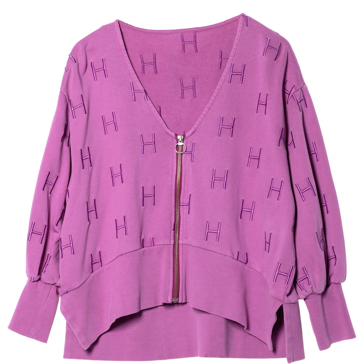 HÉST AS Nellie college zip jacket Sweat Tops 219 Radiant Orchid