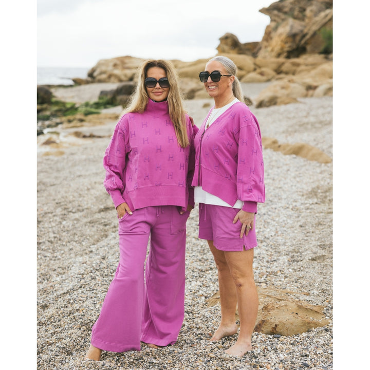 HÉST AS Nellie college sweater Sweat Tops 219 Radiant Orchid