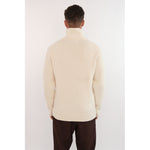 Hést Men PEDER Half-Zip Heavy Knitwear Tops 0001 Offwhite