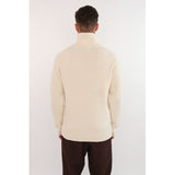 Hést Men PEDER Half-Zip Heavy Knitwear Tops 0001 Offwhite