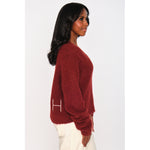 HÉST AS PERNILLE Sweater Heavy Knitwear Tops 2507Syrah