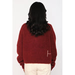 HÉST AS PERNILLE Sweater Heavy Knitwear Tops 2507Syrah