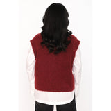 HÉST AS PERNILLE Vest Heavy Knitwear Tops 2507Syrah